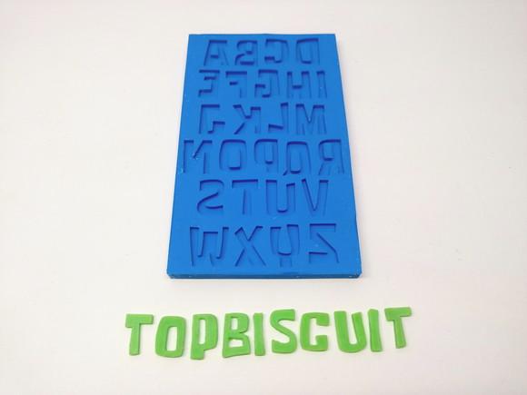 Molde de Silicone - Letras Cartoon