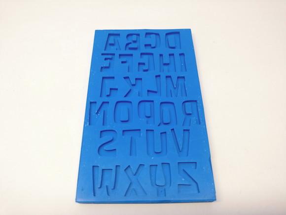Molde de Silicone - Letras Cartoon