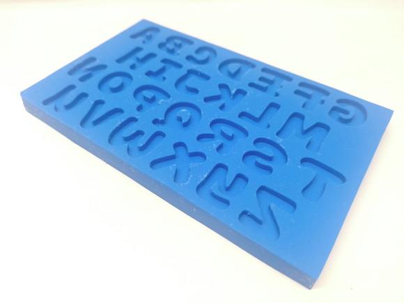 Molde de Silicone - Letras Cartoon 2