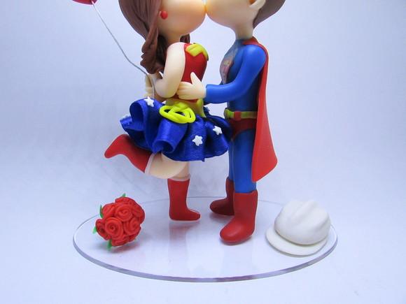 Noivinhos Personalizados - Casal de Heróis