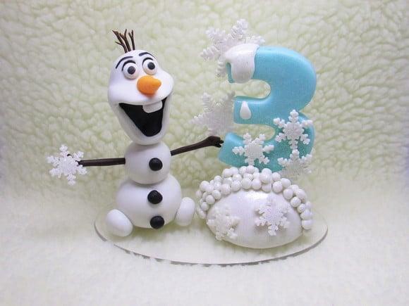 Olaf Frozen - Topo de Bolo