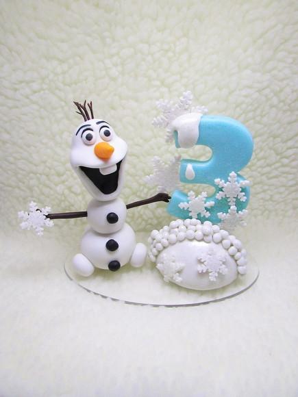 Olaf Frozen - Topo de Bolo