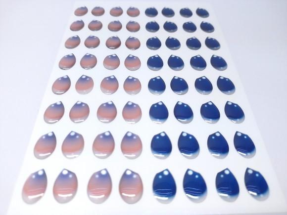 Olhos Adesivos Resinados - 100-10x14 mm