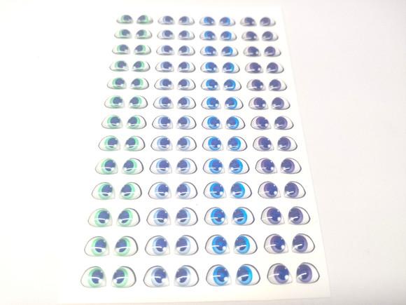 Olhos Adesivos Resinados - 107-07x06