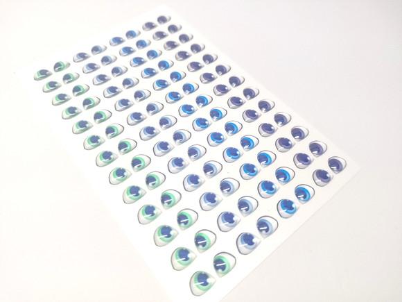Olhos Adesivos Resinados - 107-07x06