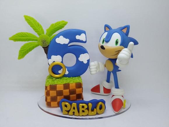Sonic - Topo de Bolo (biscuit)
