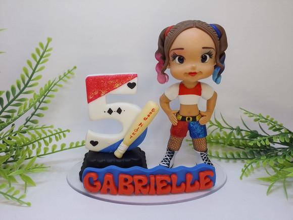 Topo Arlequina Personalizado