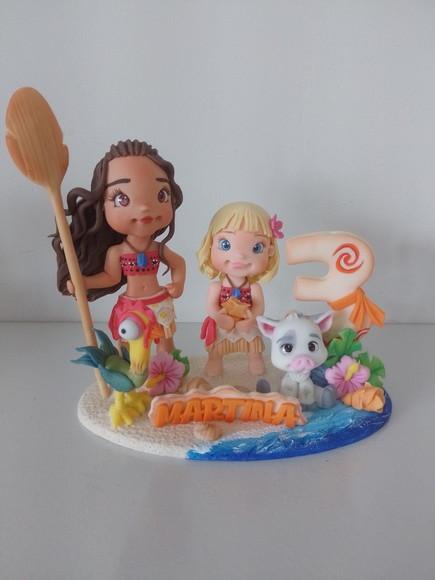 Topo de Bolo Moana - Biscuit