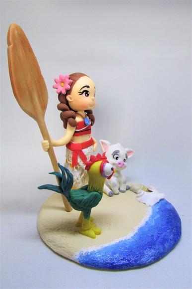 Topo de Bolo Moana - Pesonalizado