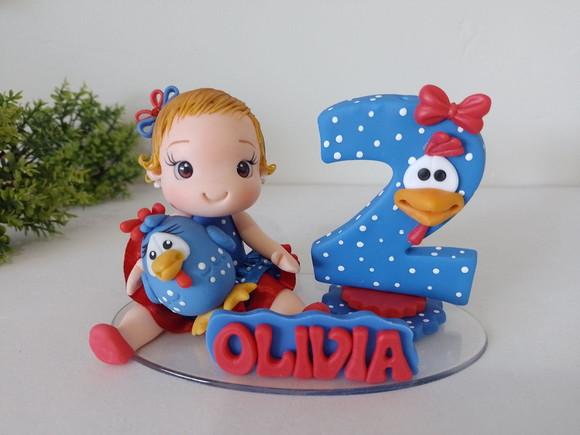 Topo de Bolo Galinha Pintadinha