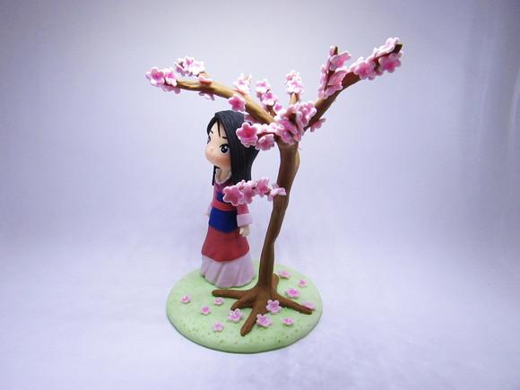 Topo de Bolo Mulan