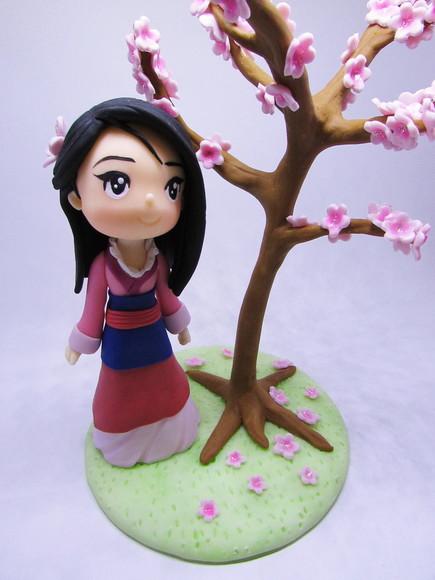 Topo de Bolo Mulan