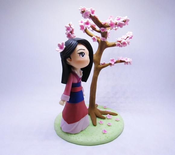 Topo de Bolo Mulan