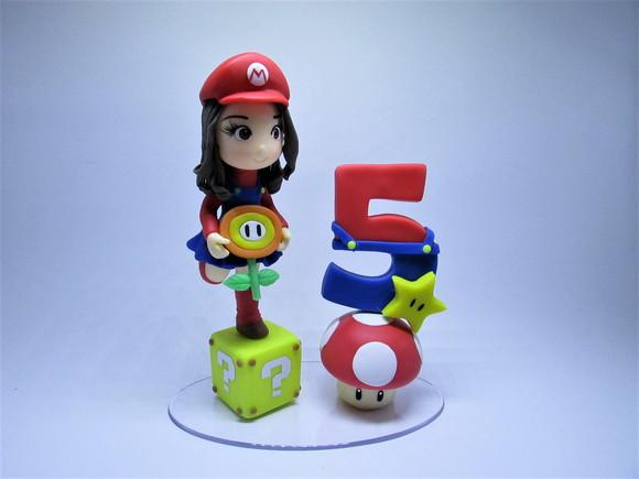 Topo de Bolo Super Mario - Personalizado