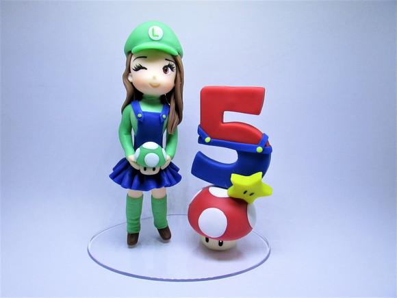 Topo de Bolo Super Mario - Personalizado