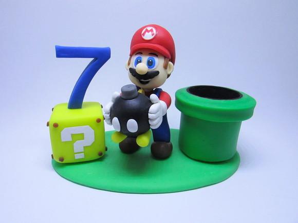 Topo de Bolo Super Mario
