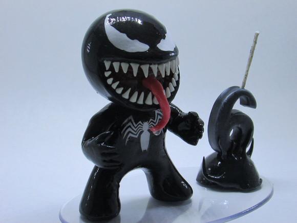 Topo de Bolo Venom (biscuit)