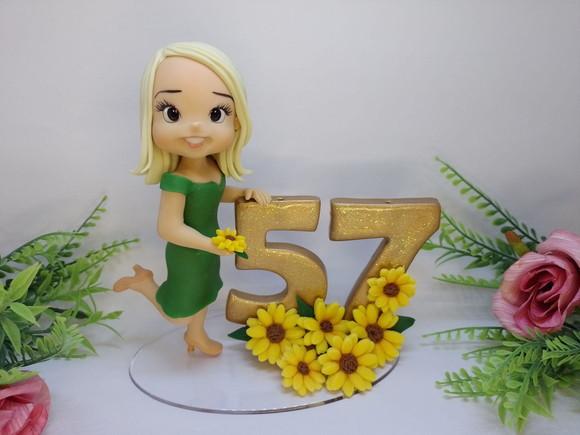 Topo Girassol Personalizado (biscuit)