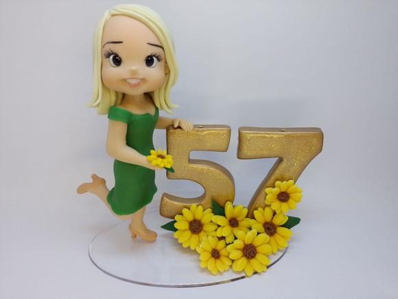 Topo Girassol Personalizado (biscuit)