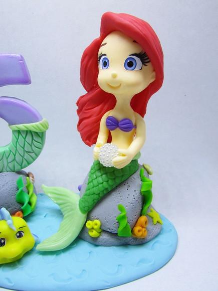 Topo Pequena Sereia Ariel - Biscuit