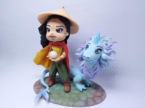 Topo Raya e Dragão (biscuit)