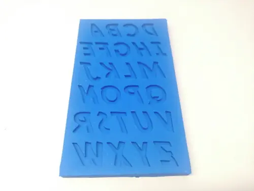 Molde de Silicone - Letras Aventura