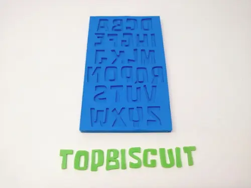 Molde de Silicone - Letras Cartoon