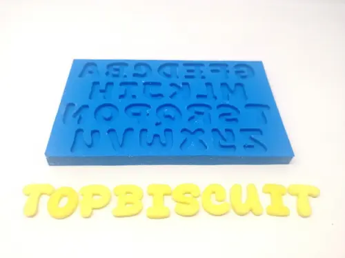 Molde de Silicone - Letras Cartoon 2