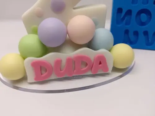 Molde de Silicone - Letras Cartoon 2