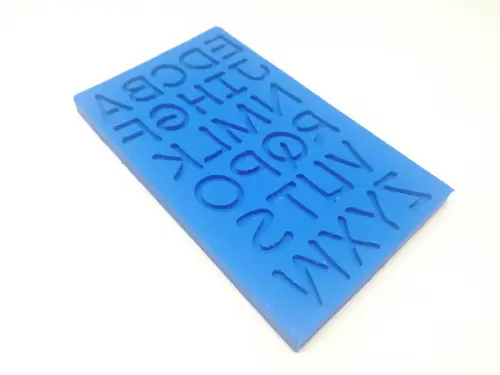 Molde de Silicone - Letras Finas