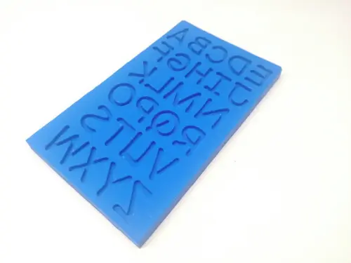 Molde de Silicone - Letras Finas
