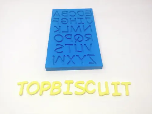 Molde de Silicone - Letras Finas