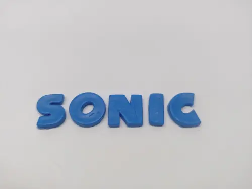 Molde de Silicone - Letras Sonic