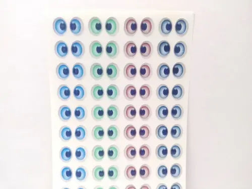 Olhos Adesivos Resinados - 100-10x07