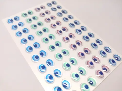 Olhos Adesivos Resinados - 100-10x07