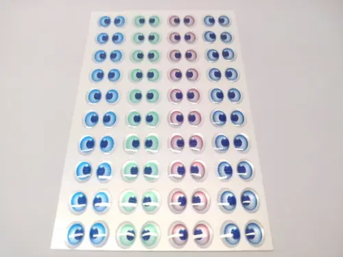 Olhos Adesivos Resinados - 100-10x07