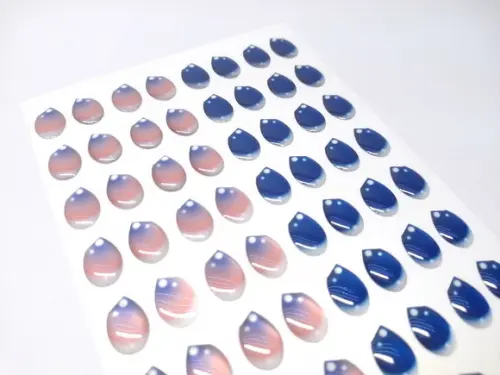 Olhos Adesivos Resinados - 100-10x14 mm