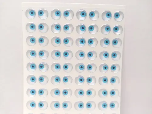 Olhos Adesivos Resinados - 102-08x08