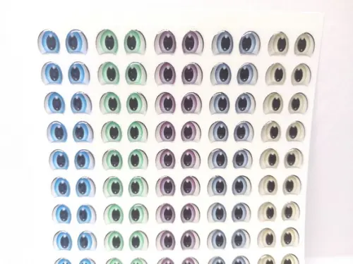 Olhos Adesivos Resinados - 101-07x08