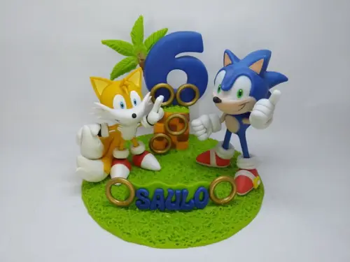 Sonic - Super Topo de Bolo (biscuit)