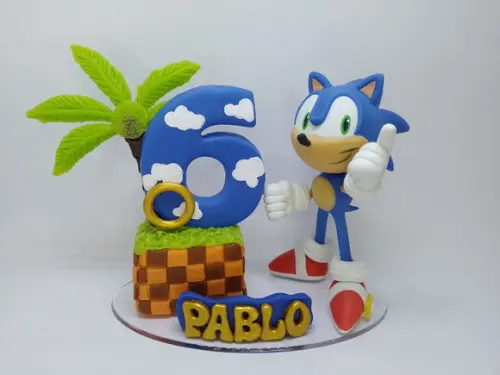 Sonic - Topo de Bolo (biscuit)