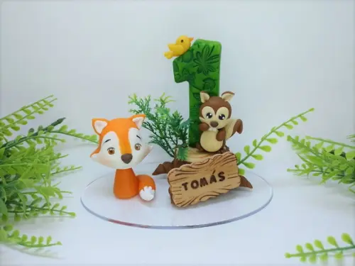 Topo Bichinhos da Floresta - Biscuit