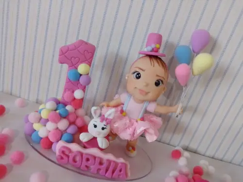 Topo Circo Rosa (biscuit)