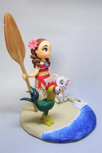 Topo de Bolo Moana - Pesonalizado