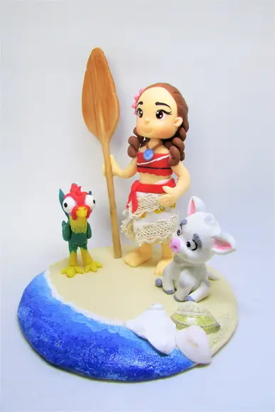 Topo de Bolo Moana - Pesonalizado