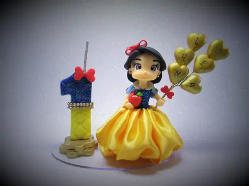 Topo de Bolo Branca de Neve... (biscuit)
