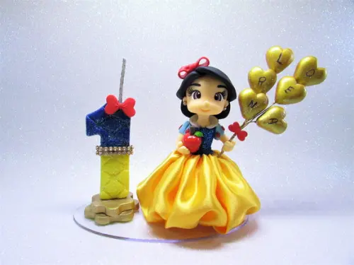 Topo de Bolo Branca de Neve... (biscuit)