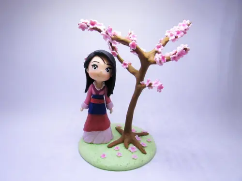 Topo de Bolo Mulan