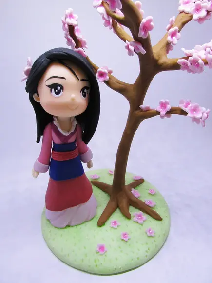 Topo de Bolo Mulan