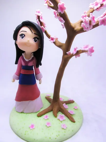 Topo de Bolo Mulan
